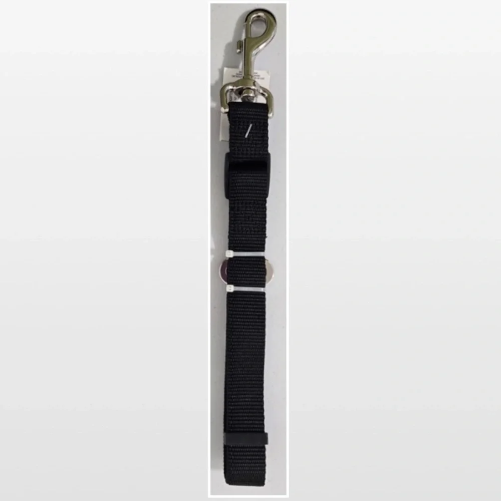 New Pet Dog Seatbelt Restraint Medium Leash Car Safety Black Silver Removable NW